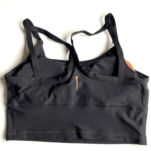 NEW Cami Bralette Racerback Straps Removable Pads Small Black Women NWOT - Picture 2 of 16